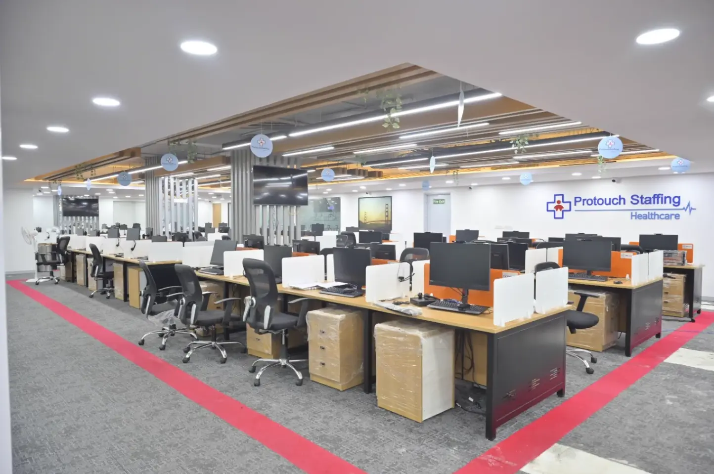 Orange Interior's own manufacturing unit producing office furniture
