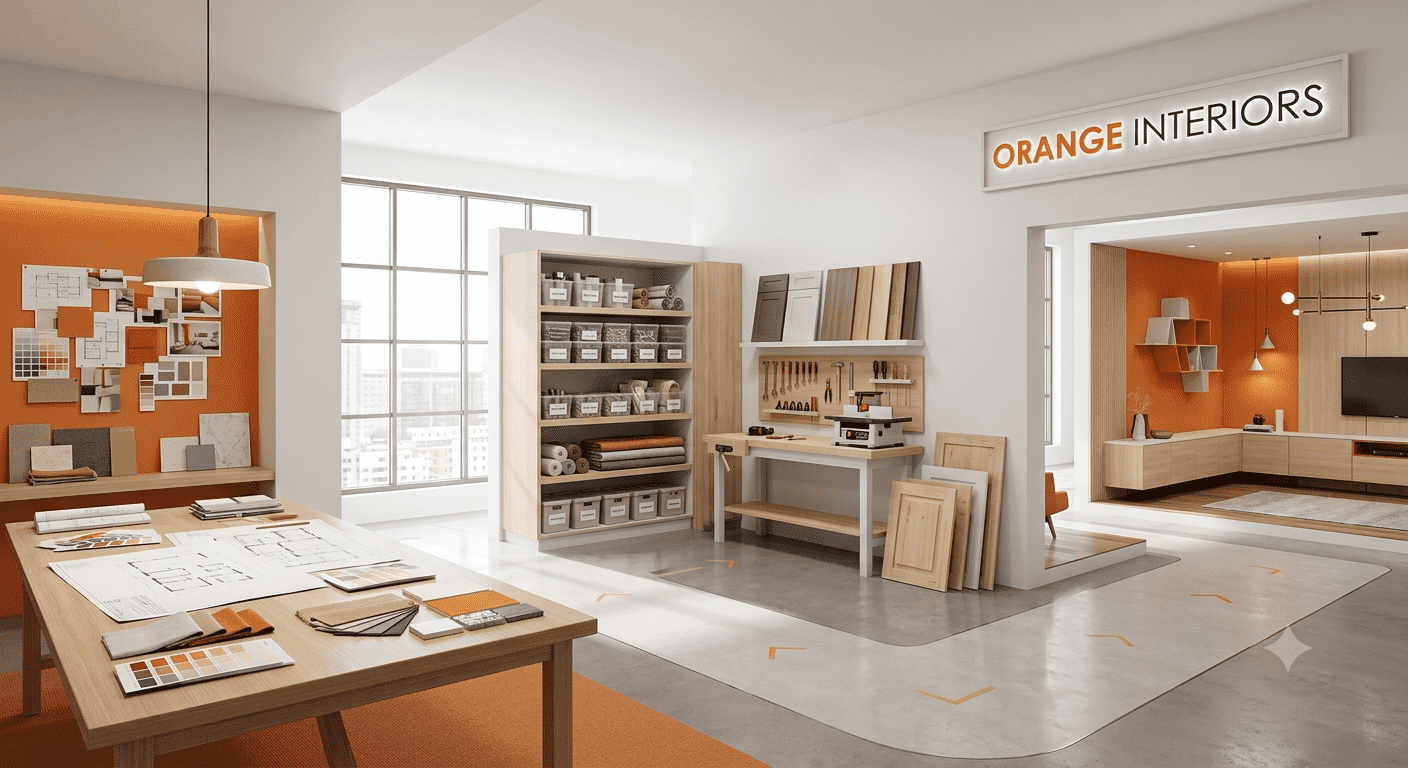 Premium Modular Kitchen Interiors by Orange Interiors Turnkey Premium Modular Kitchen Interior Design and Installation by Orange Interiors